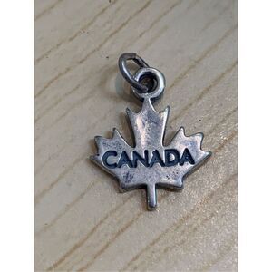 .925 Canada Sterling Silver Jewelry Charm #travel